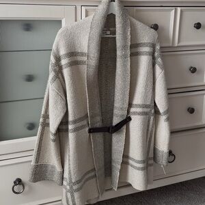 Cozy Coastal Plaid Cardigan